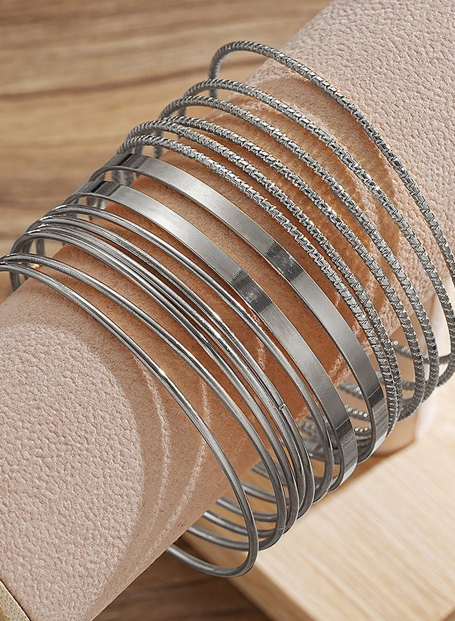 Take Two Set of 14 - Textured Bangles - Image 3