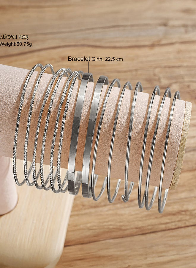 Take Two Set of 14 - Textured Bangles - Image 2