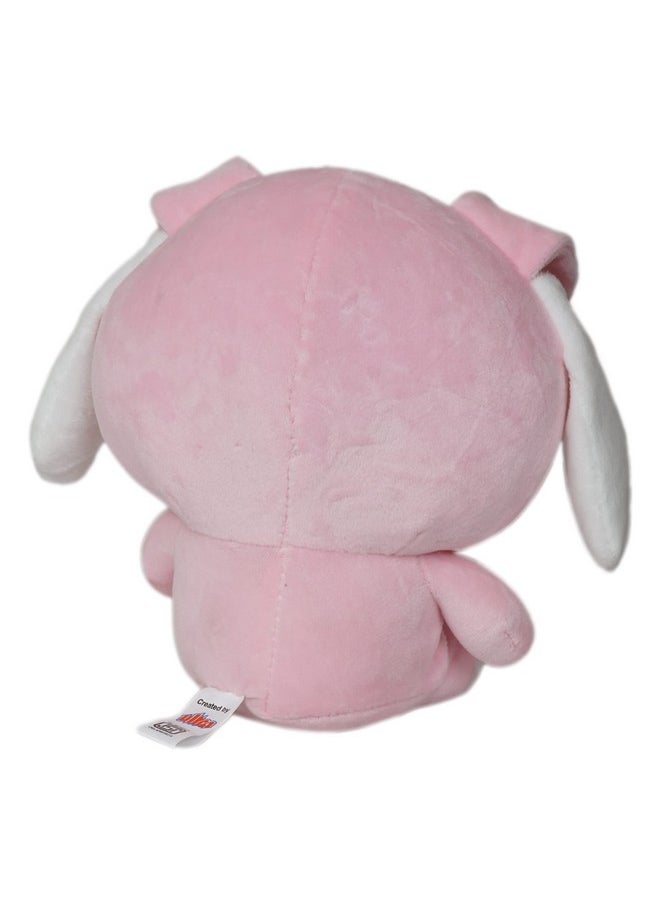 ERRECOM Ultra Super Soft Toy Spandex Fabric Embroidery Eyes Washable Stuffed Plush Cute Toy for Kids Babies Toddlers and Infant (28CM, Rabbit (Pink and White)  - Image 4