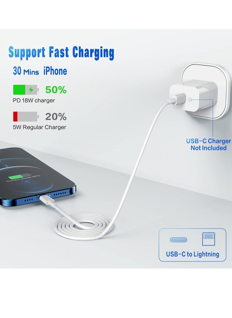 USB C to Lightning Cable 3PACK 1M Fast Charger Cable, iPhone Charger Cord Compatible with iPhone 14/13/12/11 Pro Max/XS MAX/XR/XS/X/8/7/Plus