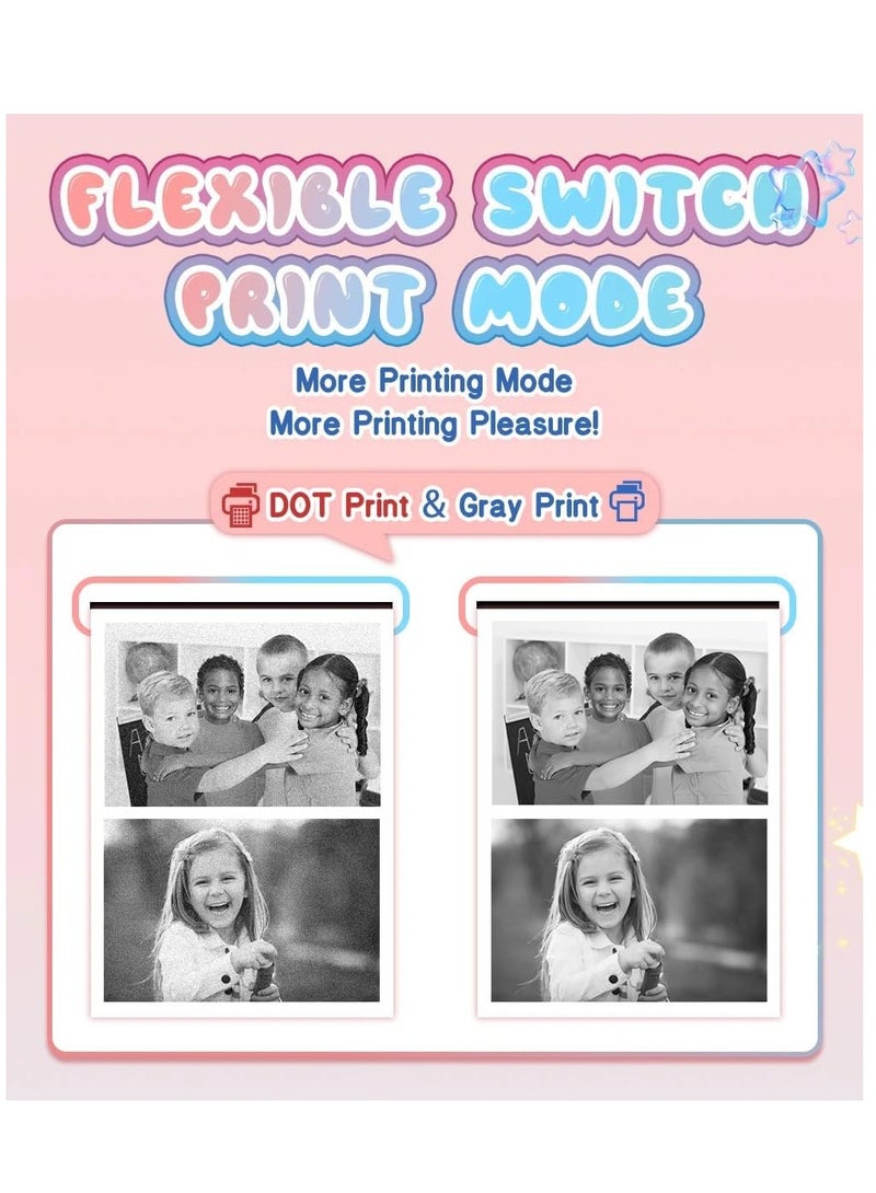 Xria DCP4 Children’s Instant Print Camera With Thermal Printer Kids Digital Photo Camera Boys & Girls Birthday Gift (White) - Image 2