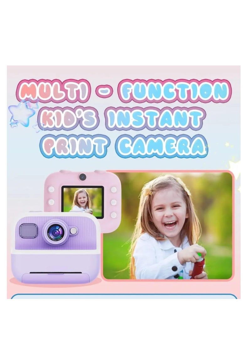 Xria DCP4 Children’s Instant Print Camera With Thermal Printer Kids Digital Photo Camera Boys & Girls Birthday Gift (White) - Image 3