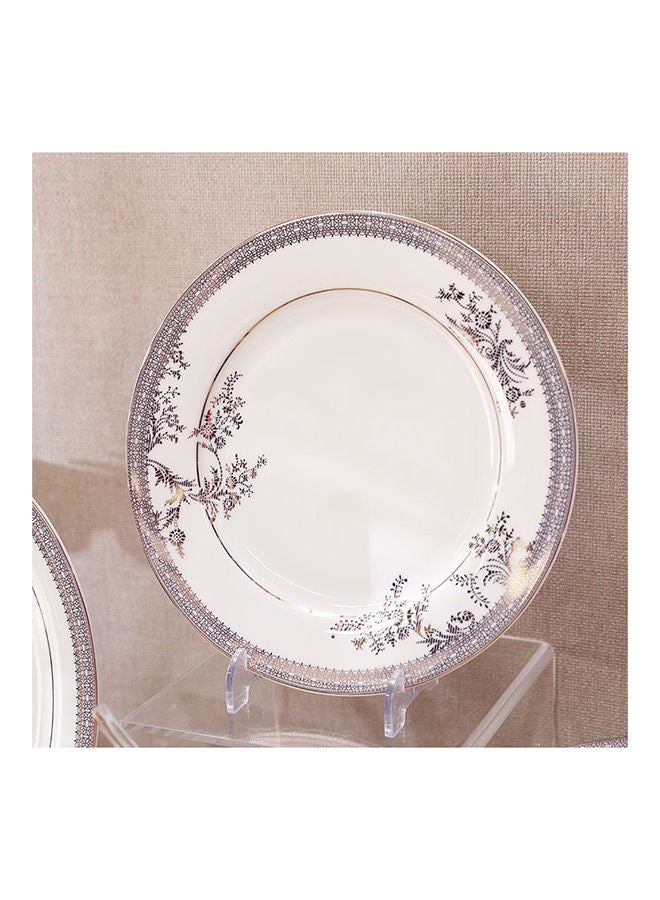 DANUBE HOME Erika 32 Piece New Bone China Dinner Set Serve 6 New Bone China Modern Houseware Dinner Set L 37.5x27.5 X H 28.5cm Gold - Image 4