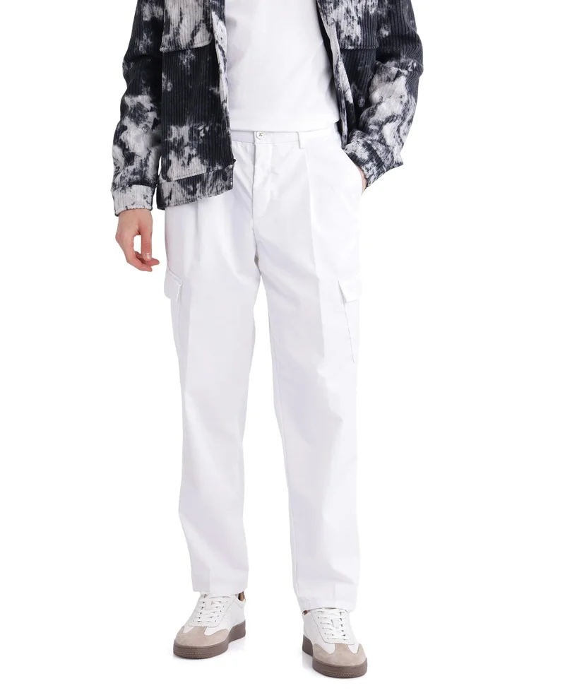 رير رابِت Men's Regular Fit Plain Trouser