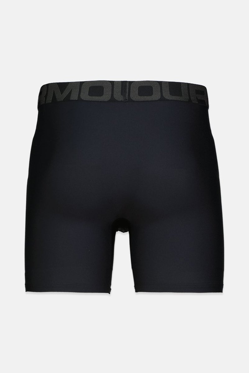 UNDER ARMOUR Men 2 Pieces Of Brand Name Print Boxer Briefs, Black  - Image 2