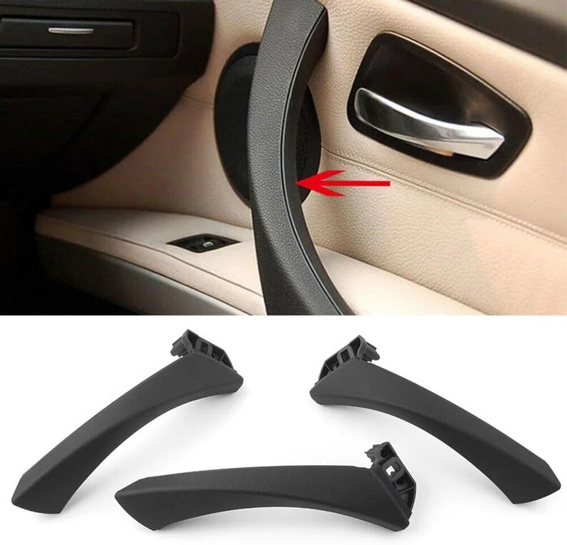 DEMULAX Car Interior Door Handle Trim Cover for BMW E90 E91 - Image 4