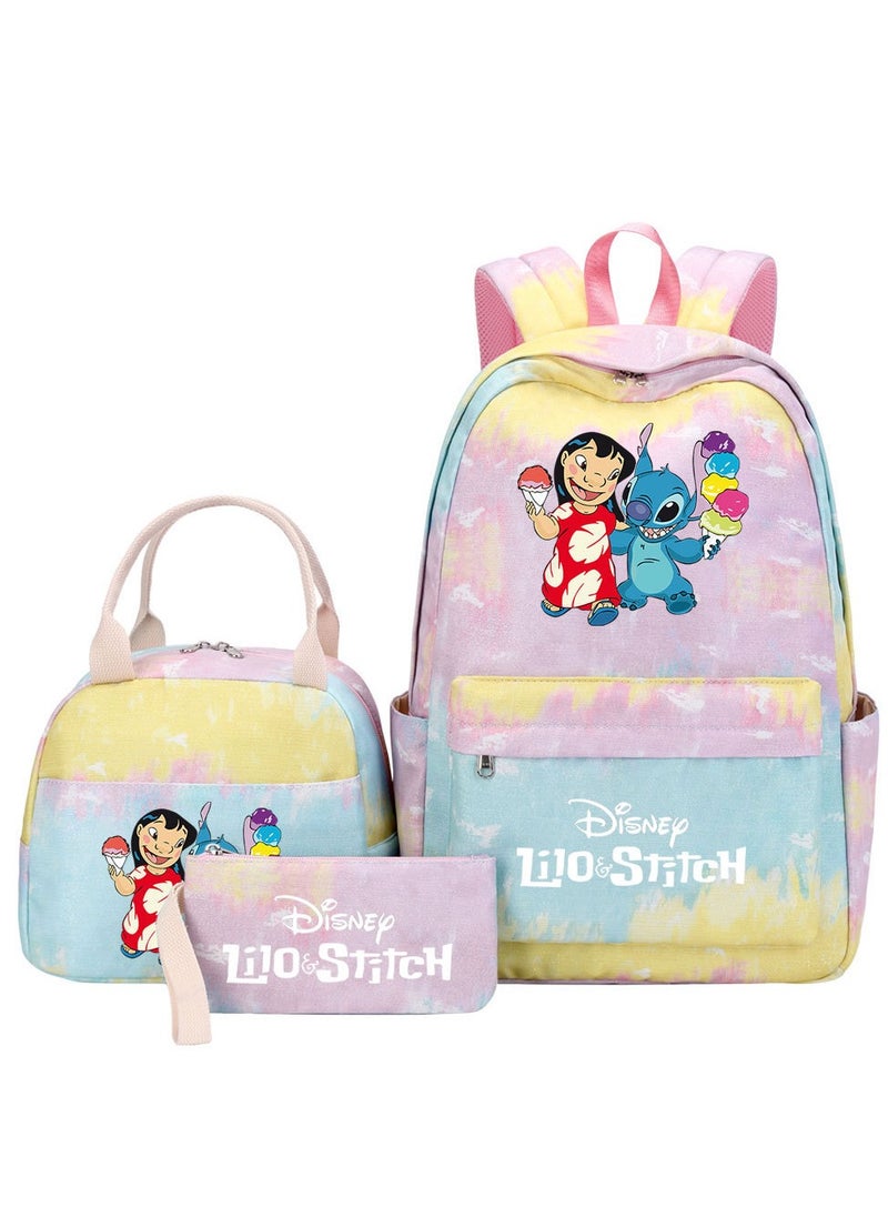 STITCH Stitch Printed Three Piece Set Backpack 