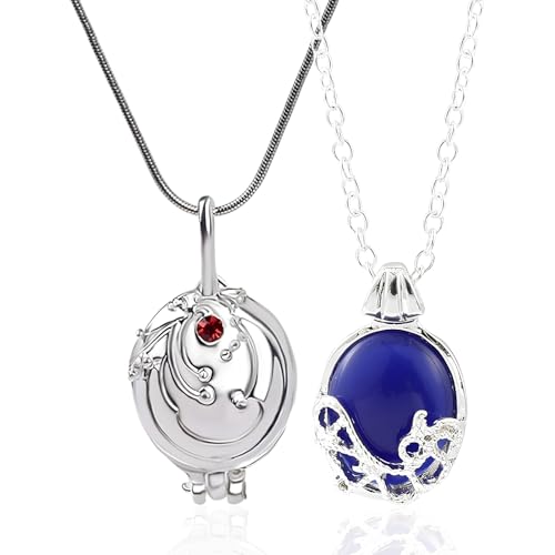 Plexaris Necklace for Women, 2PSC Stylish Chains for Women and Men, Long Silver Necklace Set with Pendant, Fashion Jewelry for Shopping, Party and Gifts - Image 1