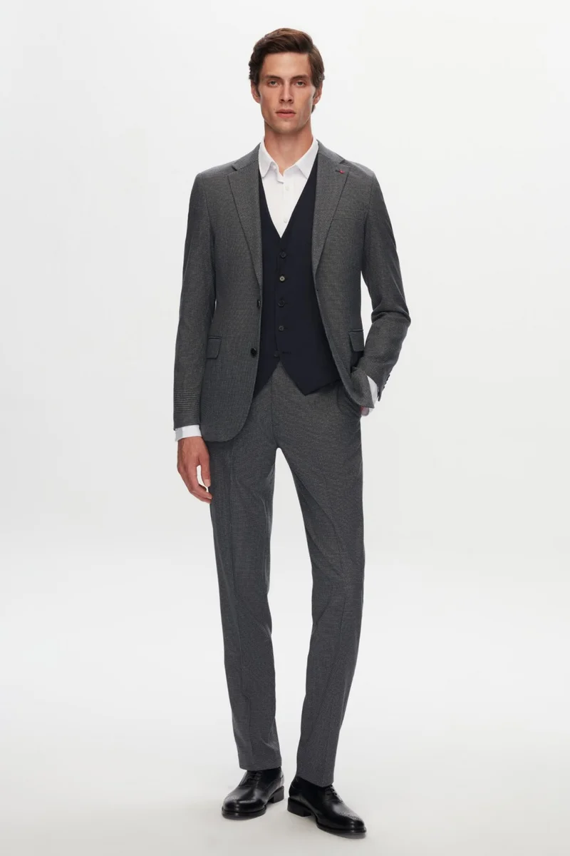 D'S DAMAT D'S Groom Slim Fit Navy Blue Suit Combined 1HFY5KMBN017M