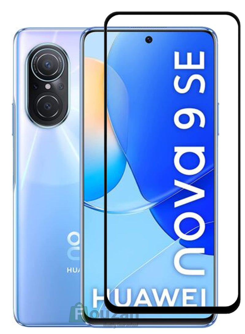 Glass Screen Protector For Huawei Nova 9SE -Black - Image 1