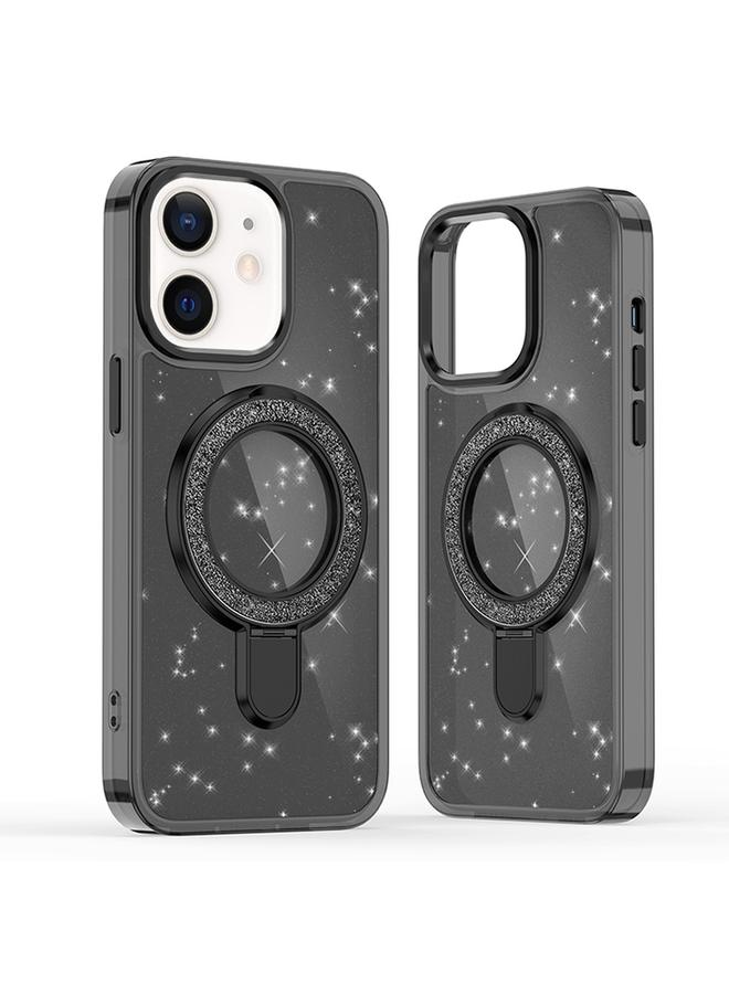 اس-توب جراب لهاتف iPhone 12 / 12 Pro مزود بحلقة لامعة مع حامل هاتف MagSafe - Image 1