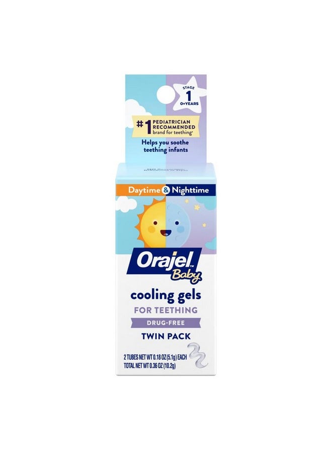 Orajel - Baby Orajel Orajel Baby Daytime And Nighttime Non-Medicated Cooling Gels For Teething - Image 1
