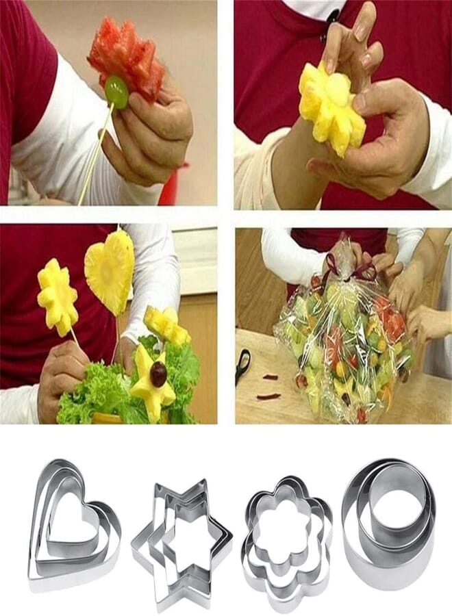 elyassin Cookie Cutters for Cake, Biscuits, Fondant 5 Pieces