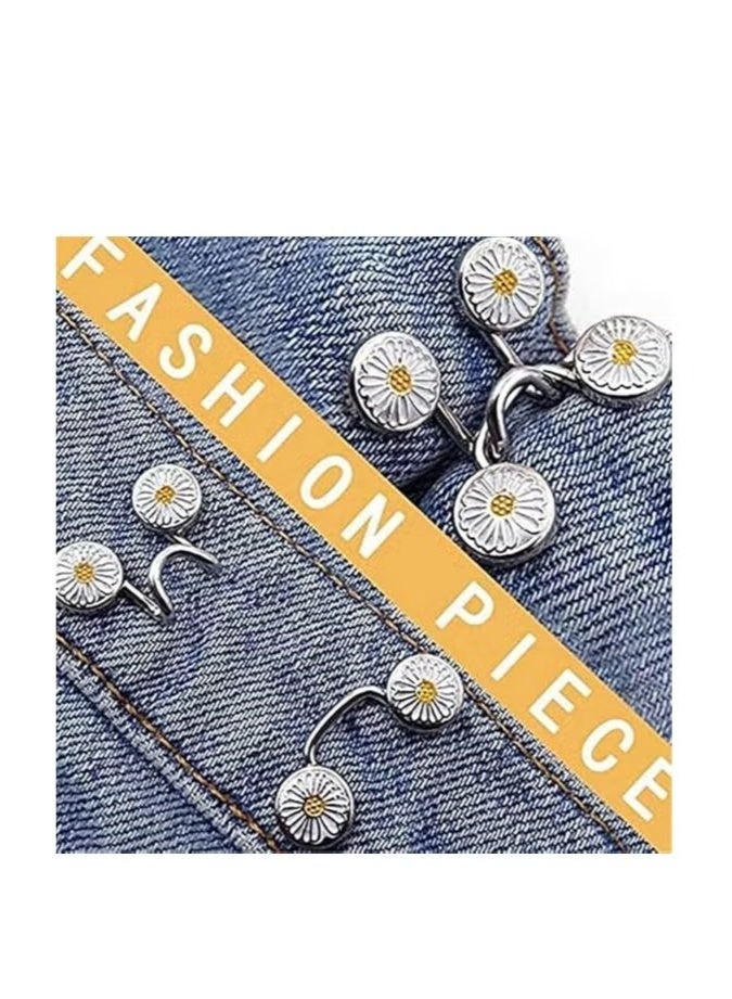 Adjustable Waist Buckle Extender Set，3 Set Jean Extender Button Pins Pant Waist Tightener  - Image 3