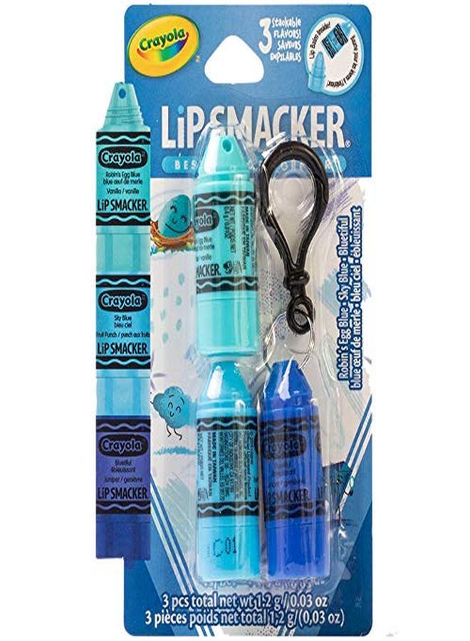 Lip Smacker Crayola Crayon Stackable Flavored Clear Lip Balm Blue - Image 5