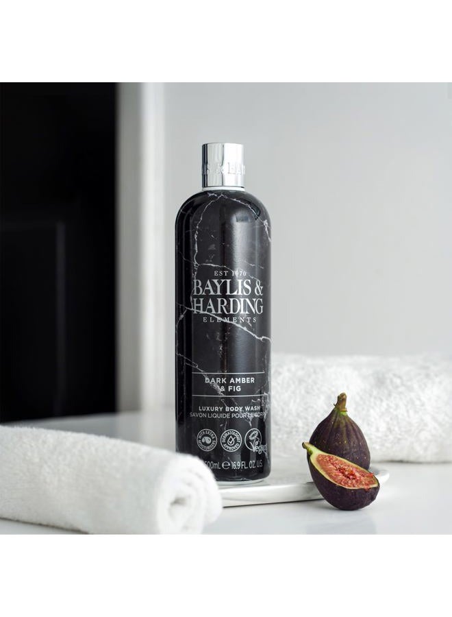 Baylis & Harding غسول الجسم الفاخر برائحة التين الداكن 500 مل | غني بالترطيب | معتمد من أطباء الجلد | معتمد نباتيًا - Image 2