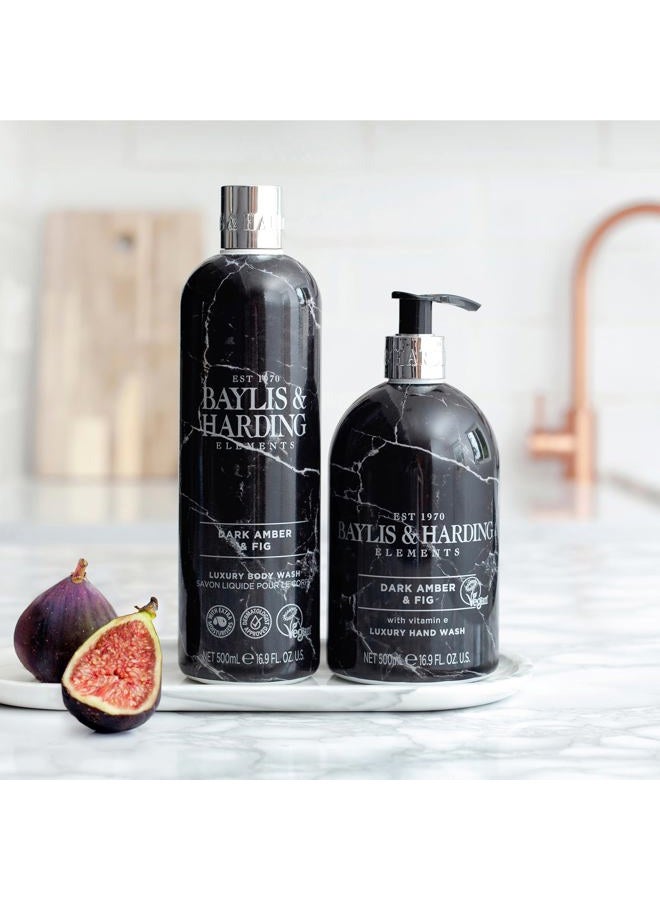 Baylis & Harding غسول الجسم الفاخر برائحة التين الداكن 500 مل | غني بالترطيب | معتمد من أطباء الجلد | معتمد نباتيًا - Image 3