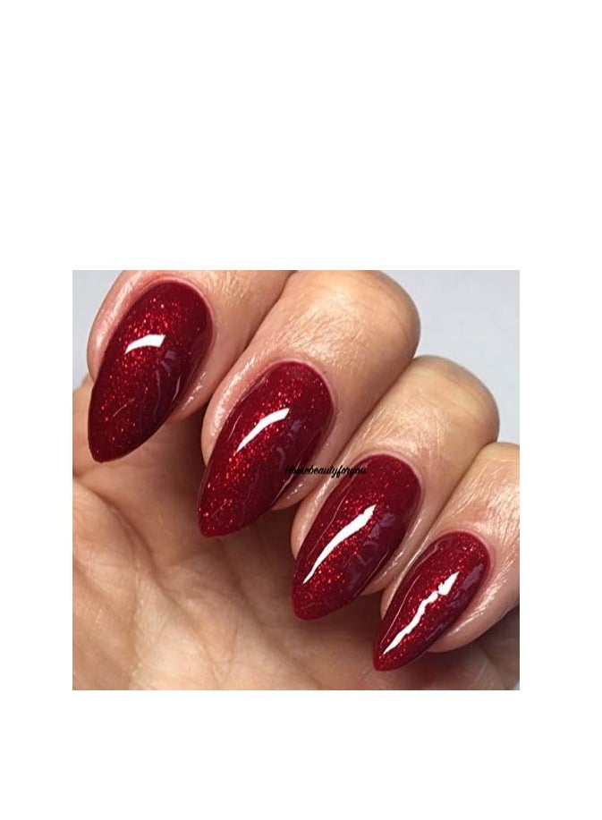 بلو سكاي طلاء أظافر جل أحمر لامع قابل للنقع بالأشعة فوق البنفسجية LED 10 مل اختر لونك الأحمر اللامع لعيد الميلاد