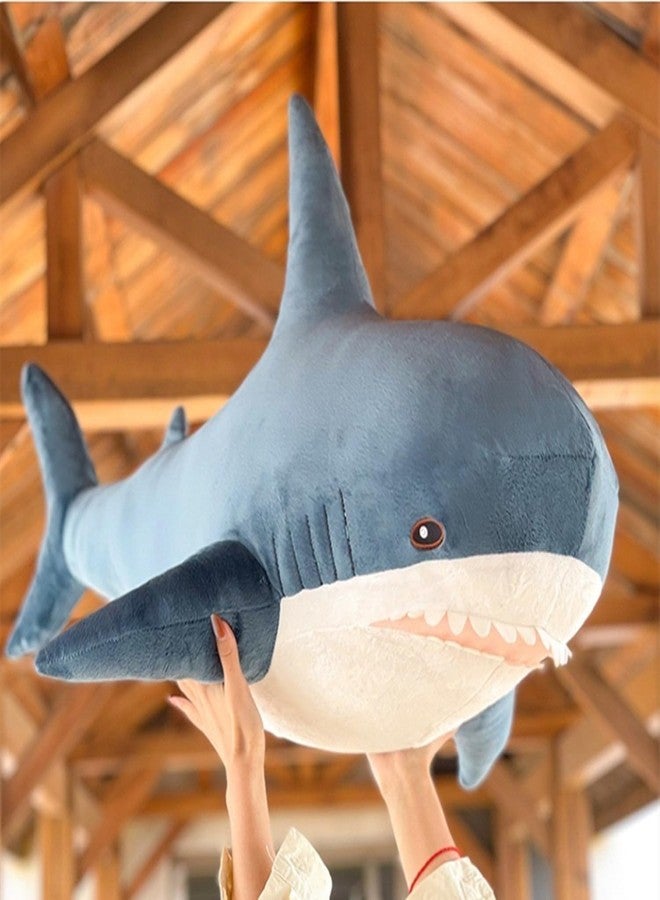 Ryttir 39.4 Inch XXL 15% Chubbier Weighted Giant Shark Stuffed Animal,Soft Chonky Shark Toys Shark Plush Pillows Stuffed Shark for Brave Boy's and Girl's Room Décor,Perfect Stress Relief for Women - Image 4