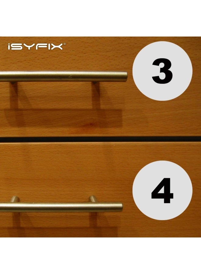 Home Trove iSYFIX White Consecutive Number Stickers – 1 to 50, 4-inch, 1 set – Vinyl Self Adhesive Premium Decal, Ideal for Inventory, Storage, Organizing, Boxes, Bins, Toolbox, Lockers & More, Indoor/Outdoor  - Image 5