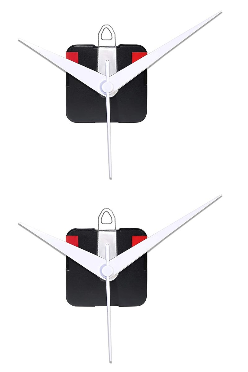 IIK COLLECTION Plastic Quartz Movement Machine with White Hands Kit for Wall Clock (Pack of 2) (IIK-MOV-PL-004-Packof2) - Image 1