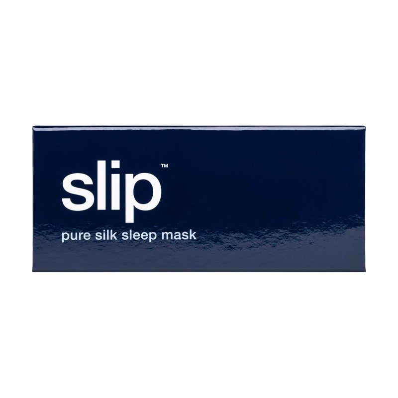 slip Pure Silk Sleep Mask - Navy | 100% Mulberry Silk, Ultra Soft & Comfortable, Blocks Light for Restful Sleep | Adjustable Strap for Perfect Fit, Gentle on Skin & Hair | Ideal Travel Accessory - Image 4