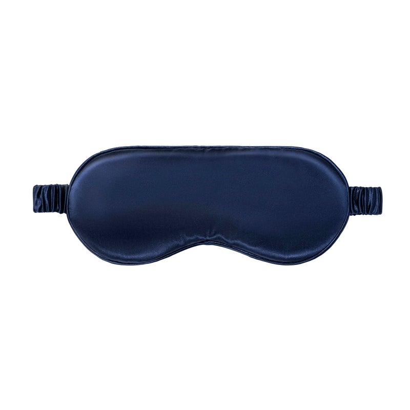 slip Pure Silk Sleep Mask - Navy | 100% Mulberry Silk, Ultra Soft & Comfortable, Blocks Light for Restful Sleep | Adjustable Strap for Perfect Fit, Gentle on Skin & Hair | Ideal Travel Accessory - Image 2