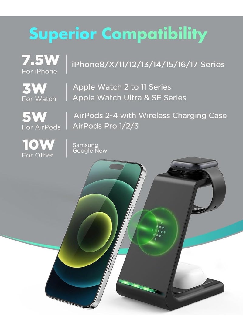 اماروها محطة شحن لاسلكية 3 في 1 للآيفون - Image 2