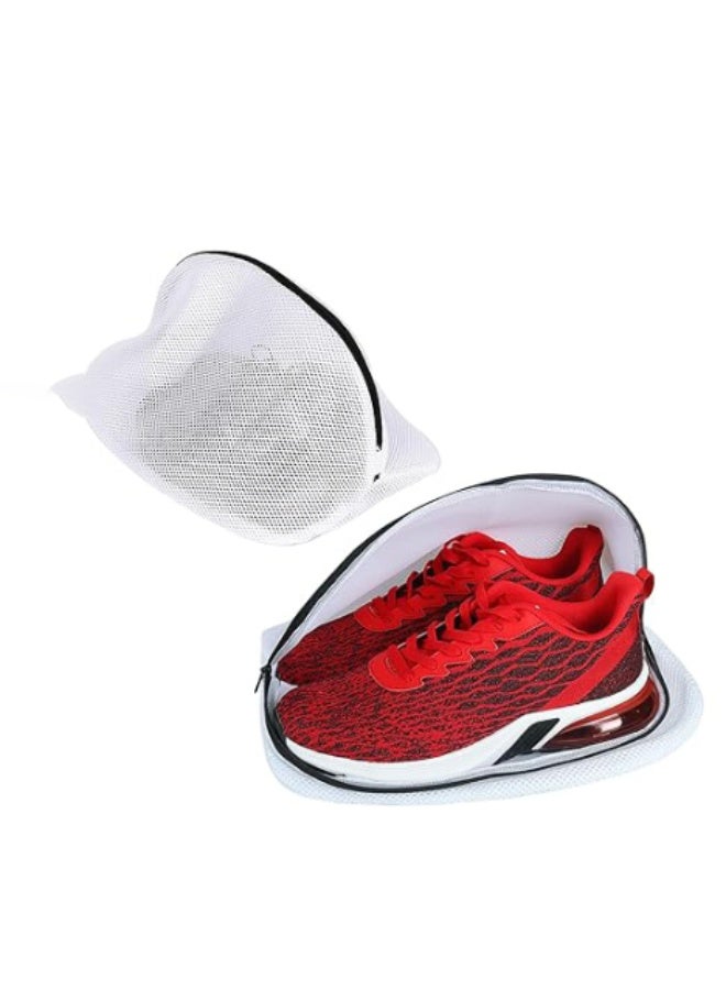 Earss Shoe Washing Bags Set – 2 Durable Mesh Laundry Bags with Zipper Closure for Sneakers, Running Shoes, Trainers & Delicate Footwear – Reusable Shoe Wash Protector for Washing Machine & Travel - Image 1