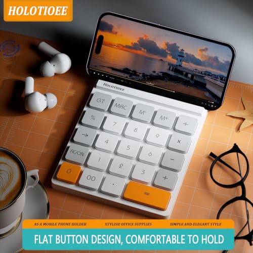 Holotioee 12 Digits Desktop Calculator with Large LCD Display and Sensitive Button, for Home, Office, School, Class and Business, 4 Function Small Basic Calculators for Desk - Image 5