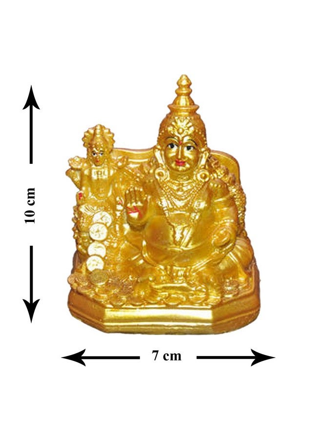Kitlyn Laxmi Kuber Idol Diwali Pooja, God of Wealth for Success, Money & Increase in Finance - 10 cm - Image 2