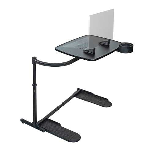 Stander Wonder Tray, Adjustable Swivel Table, Extra-Large Computer Stand, Couch Desk & Gaming Bench, TV-Trays for Eating on Couches, Chairs, Recliners with Laptop Wedges and Cup Holder, XL, Black - Image 1