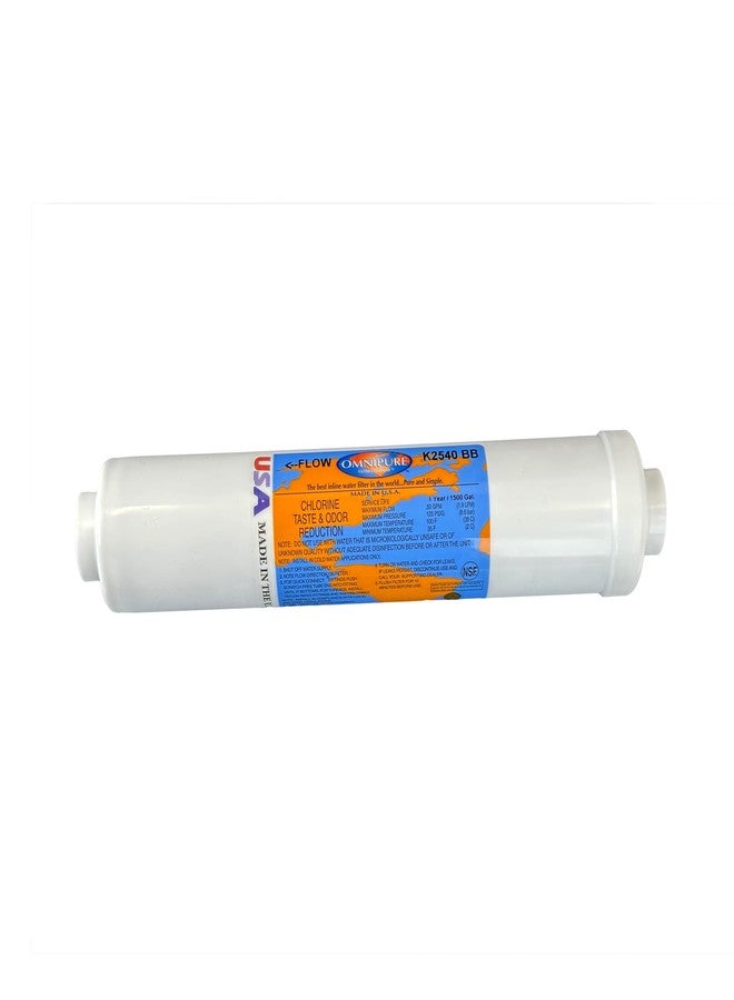 أومني بيور Omnipure (K2533-BB) 10"x2" Inline K-Series T33 GAC Acid Wash Carbon 1/4" FNPT - Image 2