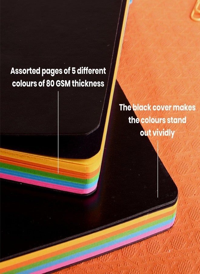 Scholar Creanote Notebook (192 Unruled Neon Coloured Pages, Flexible Binding) (A5) - Image 4