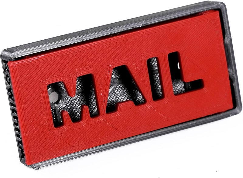 RowithmA Mailbox Flag Front Mount Flag 4" x 2" x 0,4", Stylish Replacement/Great on Brick/Stone Mailbox - Image 2