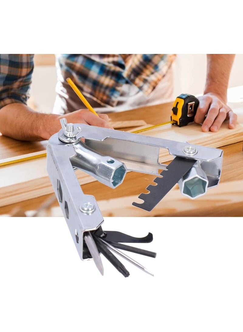 GGOOT Chainsaw Multitool Combination Kit - Foldable Pocket Hardware Hand Tools Perfect for Gardening, Wood Cutting, and Outdoor Use 705-580 - Image 4