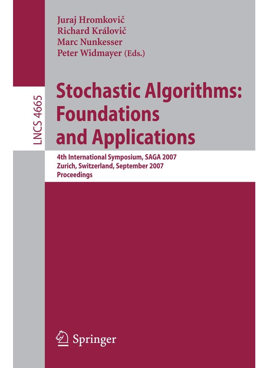Stochastic Algorithms: Foundations and Applications : 4th International Symposium, SAGA 2007, Zurich, Switzerland, September 13-14, 2007, Proceedings 