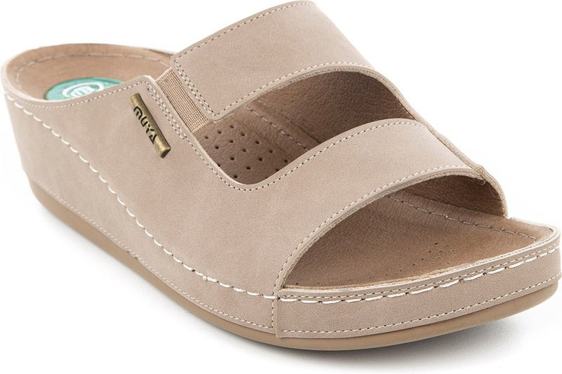 MUYA Panna Anatomical Gel Supported Four Seasons Women's Slippers Mink  - Image 1