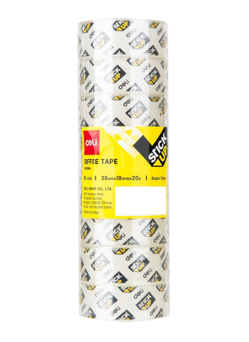 Deli 80-Piece Clear Office Tape 18mm Width  - Image 2