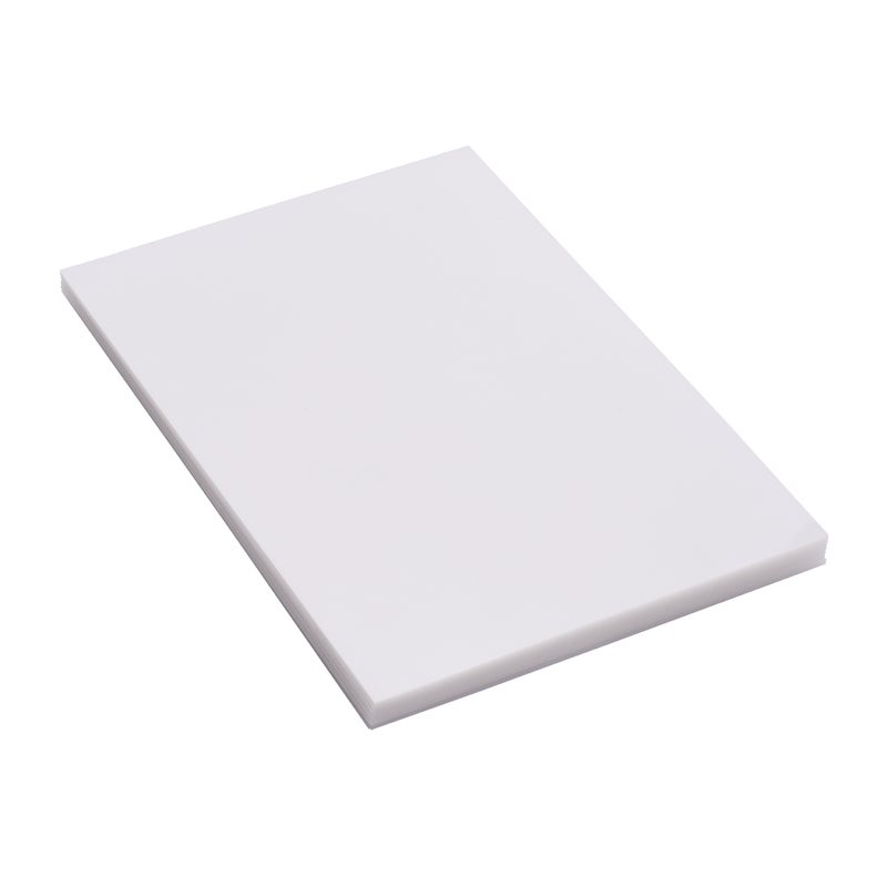 50 Sheets Shrink Films Kit Shrinky Art Film Paper Heat-Shrink Sheets for DIY Craft Ornaments Pendants Earrings Keychains Accessories, 7.9 * 5.7 Inches - Image 1