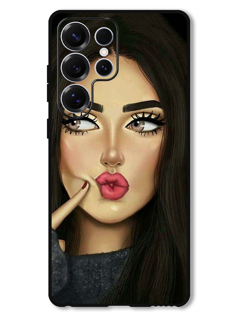 Theodor Protective Case Anti Scratch Shock Proof Bumper Cover For Samsung Galaxy S25 Ultra Dimple Girl - Image 1