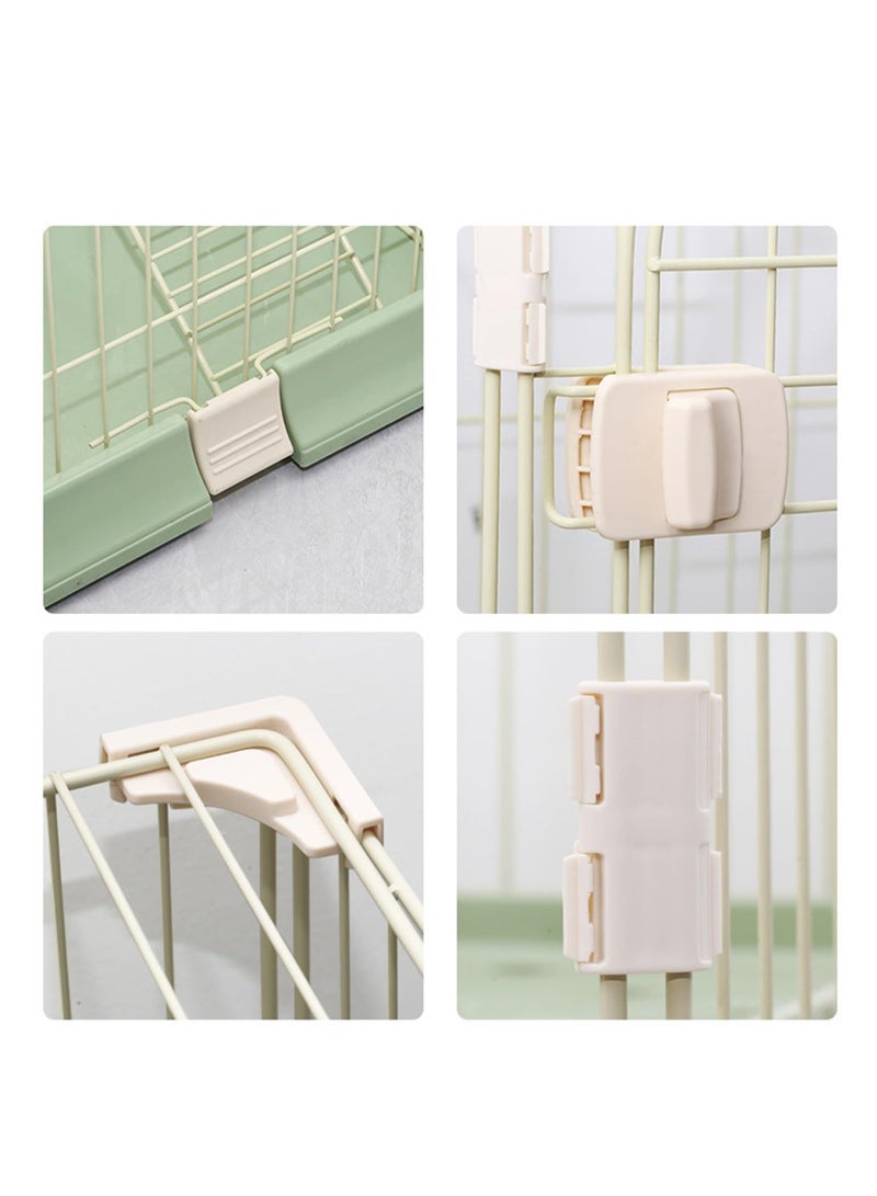 XiuWoo 3-Tier Cat Cage Pet Playpen Crate Kennel, Includes 2 Adjustable Resting Platforms, Removable Leak-Proof Pan, No Litter Box, Green - Image 5