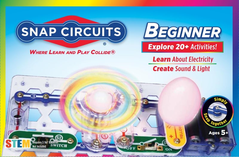 Snap Circuits Beginner, Electronics Exploration Kit, Stem Kit for Ages 5-9 (SCB-20) - Image 1