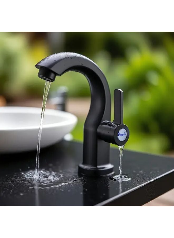 Modern Single Hole Faucet Silvery Heavy Duty Zinc Alloy Ceramic Valve Quick Temperature Adjustment - Image 5