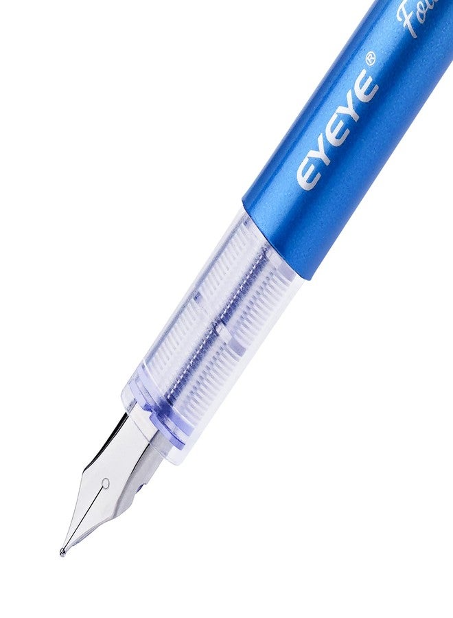 EYEYE Disposable Fountain Pens Medium Point, 8 Pack Assorted Colors, Stainless Steel Nib, Pens Smooth Writing for Sketching, Journaling, Calligraphy, Doodling and Gifts - Image 4