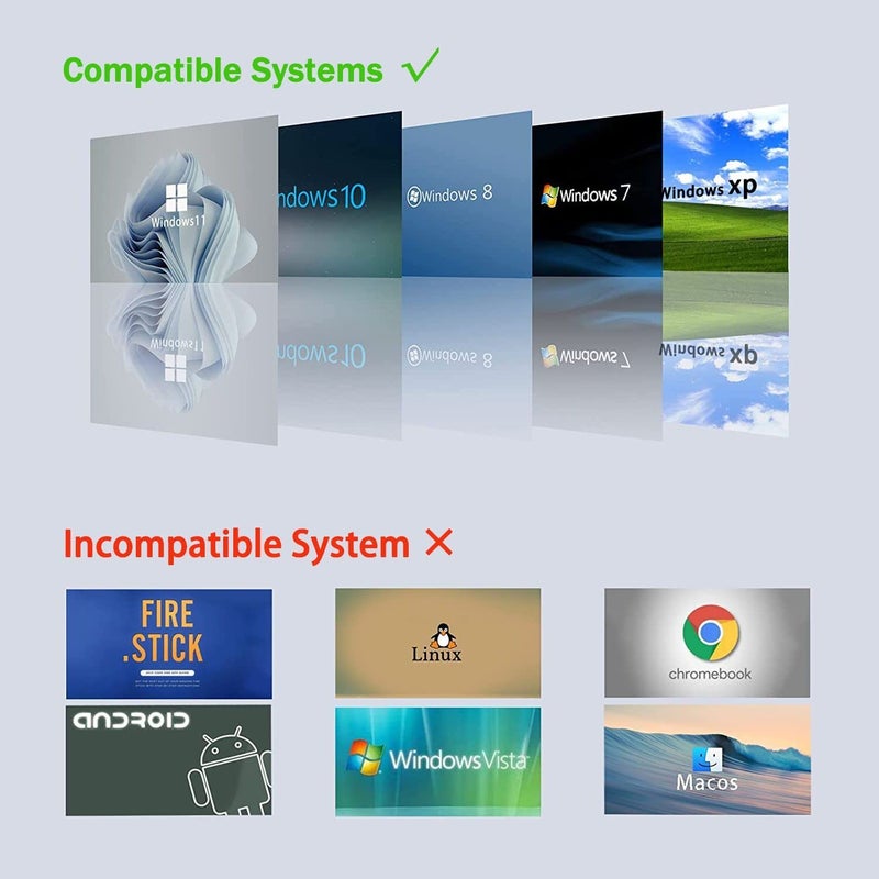 AKWOR USB to HDMI Adapter, USB 3.0 to HDMI 1080P Video Audio Converter Connect PC, Laptop to Monitor, Support Windows XP 7/8/8.1/10 - Image 5