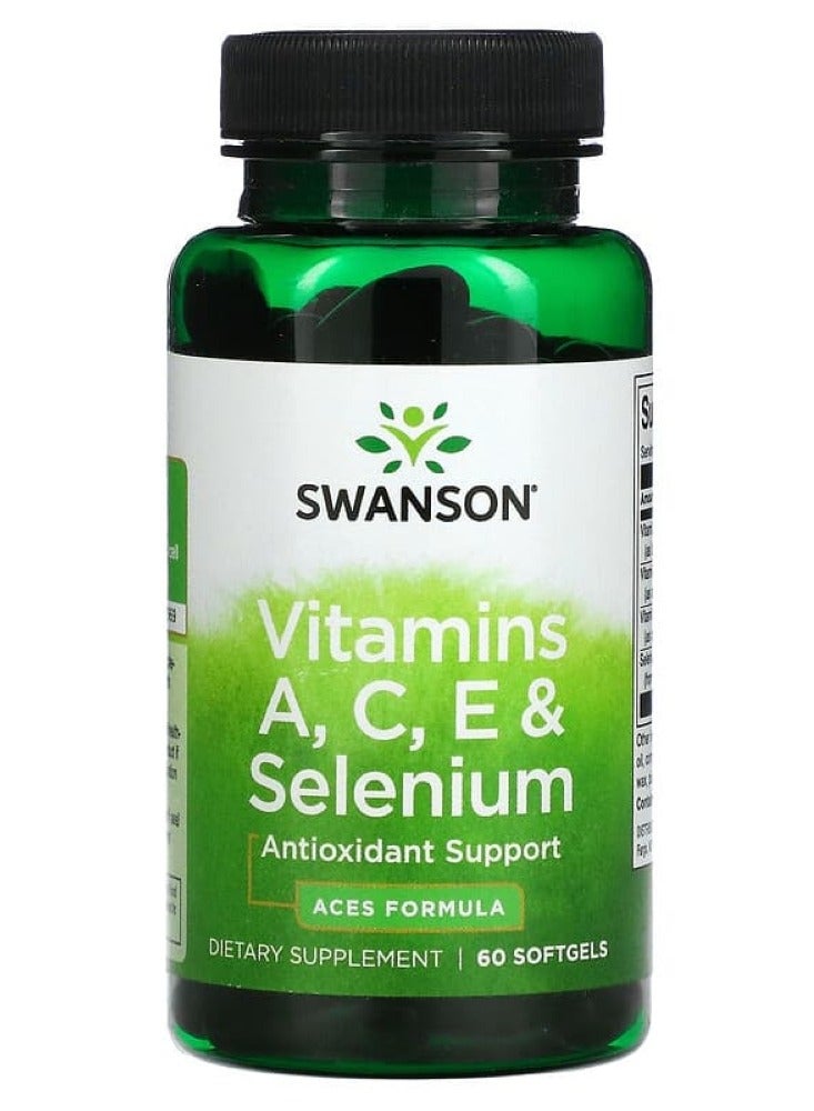 Essential Antioxidant Complex - Vitamins A, C, E and Selenium 60 Sgels