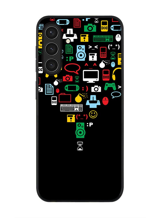 Stylizedd For Samsung Galaxy A26 5G Case,Slim fit Camera Protection, Shockproof Thin Phone cover  - Convergence (Black) - Image 1