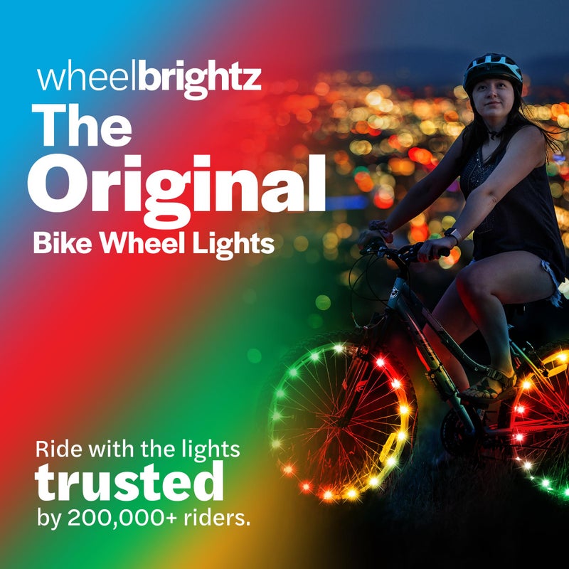 Brightz Bike Wheel Lights (1 Tire) Multi-Color WheelBrightz Bike Tire Lights Bike Lights for Wheels Bicycle Wheel Lights Bike Spoke Lights Bike Accessories for Kids Bike Lights for Bike LED Lights for Bike - Image 2