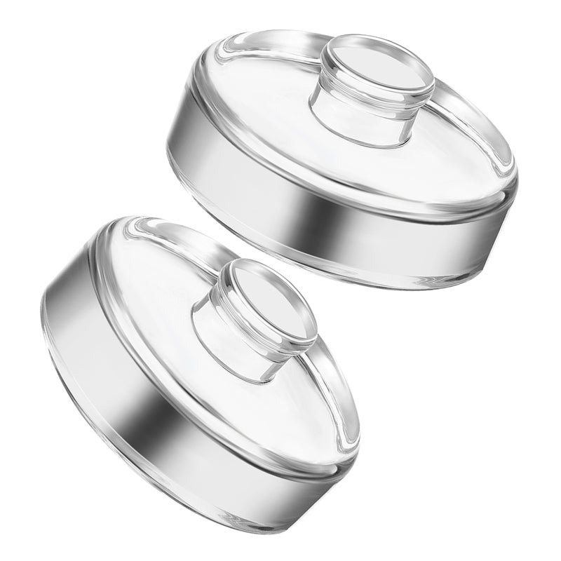 2pcs Wide Mouth Jar Glass Fermenting Weights Kitchen Fermentation Glass Weight With Easy Grip Handle Heavy Glass Fermenting Lid For Jar - Image 5